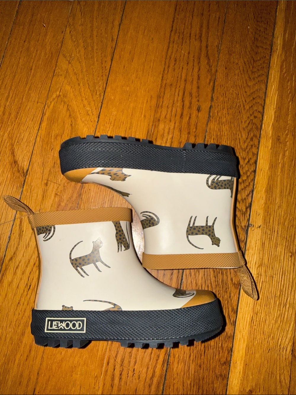 Liewood Kids Waterproof Rain Boots rubber leopard cheetah 22